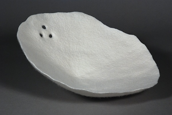 Vessel 13, wool, wet felting. Photo: Carmella Karijo Rother.