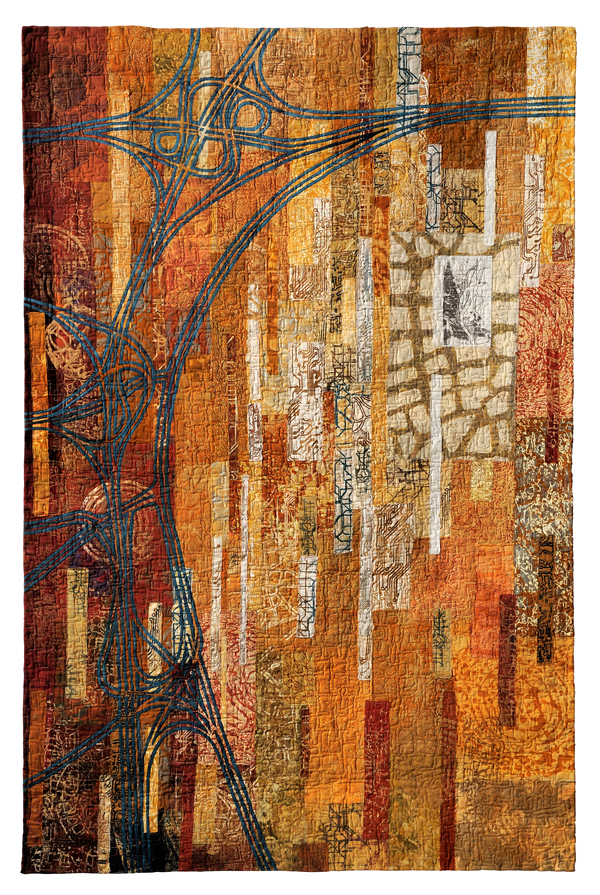 Bypassed, cotton, synthetics, 2008, 080 cm x 120 cm, quilt. Photo: Tihanyi & Bakos