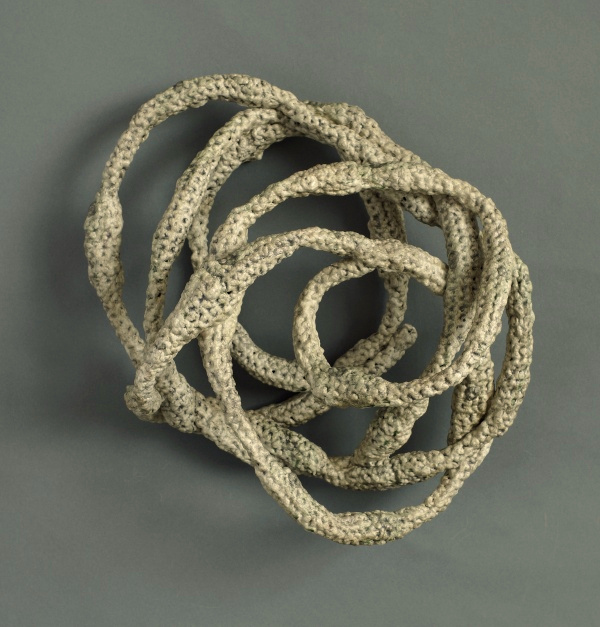 Encircle, crocheted fiber, acrylic & steel, photo: Ken Rowe