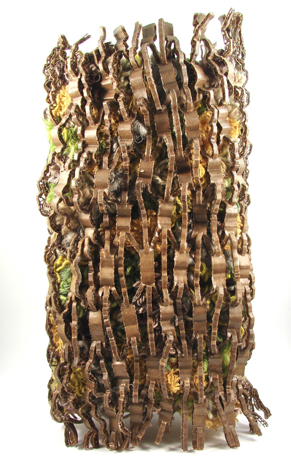 Slice Of Tibett, 2011, 23 H x 31 W x 4 D cm, Maps and Encaustic Wax