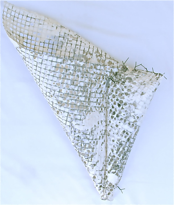 Pulp Fiction, 2012, 80 H x 50 W x 25 D cm, Plastic Mesh, Paper Pulp, Wire