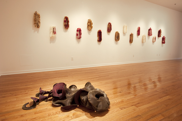 I'll Be Your Mirror, 2008. Mirror paillettes with viewer participation, 5' x 3 ½'. Photo: Matthew Hollerbush