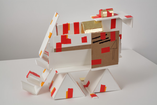 foamcore case, Crank Up, 24"H x 19½"W x 12"D, 2012, photo: Peter Legris