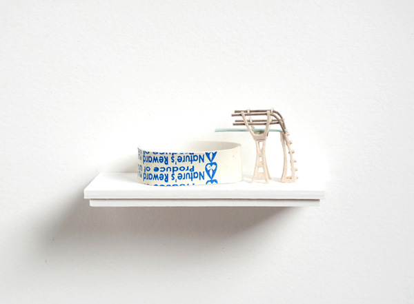 Seasonal, 72 x 1.75 x 3, Japanese paper sculpture, intaglio print.