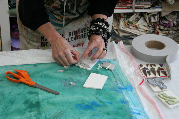 Block printing 2. Photo: Richard Eifler.