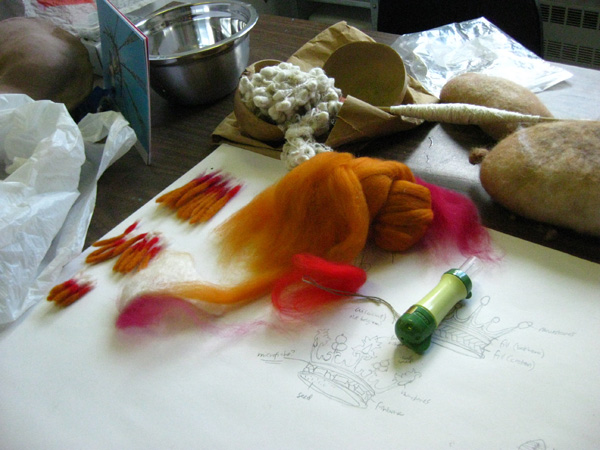 Emily Jan's studio at Concordia University's Fine Art MFA program.