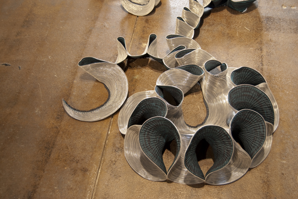 Your Grace (detail), 2008. Machine-sewn zippers, dimensions variable. Photo: C. Pazia Mannella.