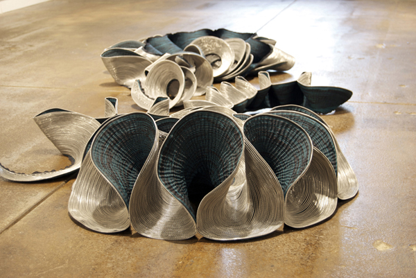 Your Grace (detail), 2008. Machine-sewn zippers, dimensions variable. Photo: C. Pazia Mannella.