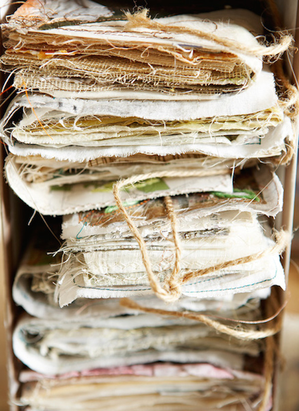 Anne Kelly Seed Bird Map, in box in studio Photo: Rachel Whiting

