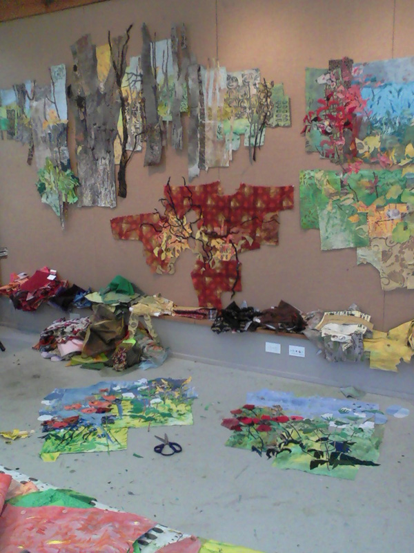 The studio at Weir Farm Art Center Residency. Photo: Merill Comeau.