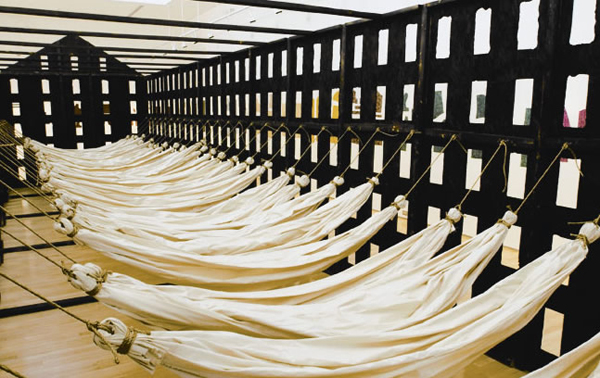 Life and Death During the Age of Innocence, detail, wood, fabric, 2003, installation: Grimshawn Gudewocz Art Gallery, Fall River, Massachusetts, USA, photo: John Dowling.
