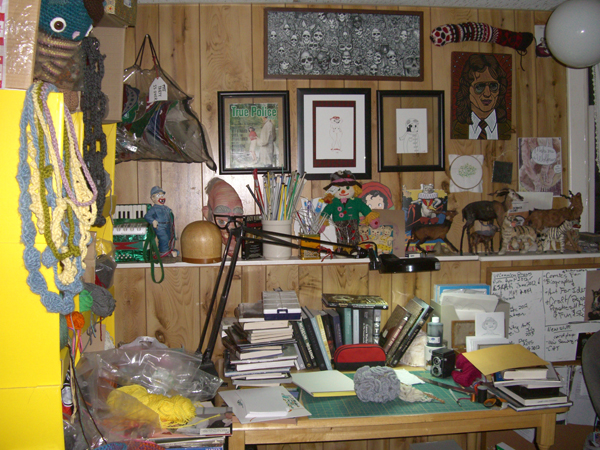 Small home studio/computer space, 2013. Photo: Shanell Papp