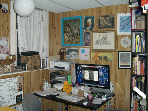 Small home studio/computer space, 2013. Photo: Shanell Papp