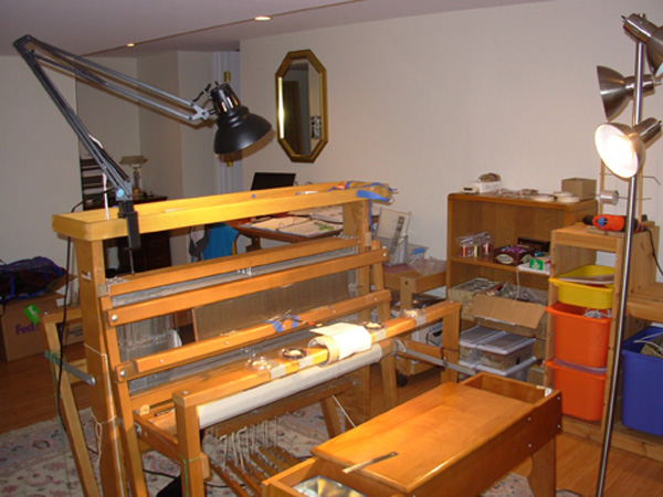 Home studio with 4-harness LeClerc loom