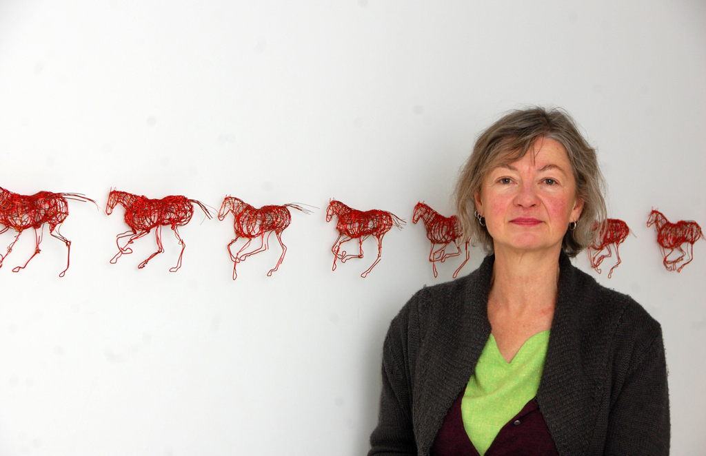 Anna Lefsrud at World of Threads Festival 2018 opening.