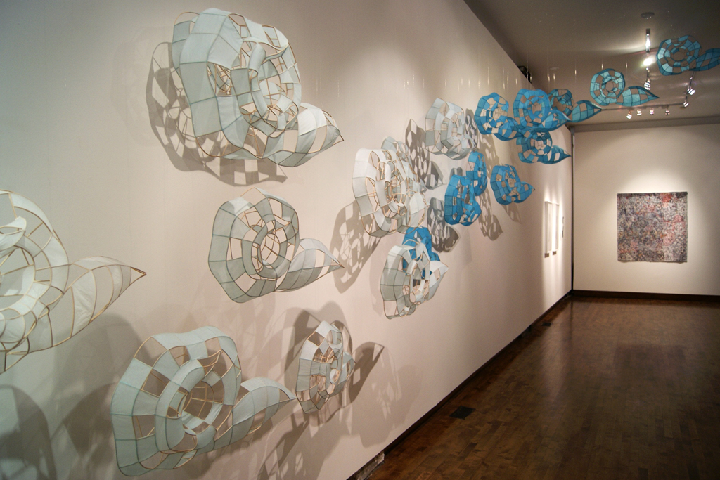 Xiaojing Yan, Cloudscape, Material Connections exhibition, World of Threads Festival 2012.