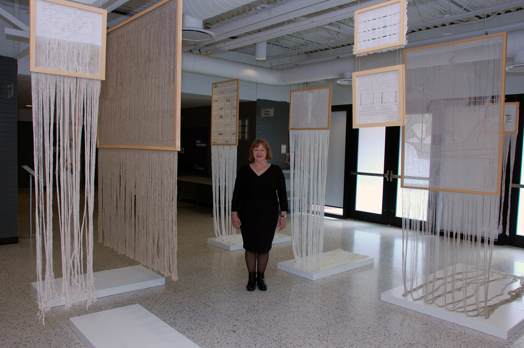 Colette Balcaen at the opening of the World of Threads Festival 2018.