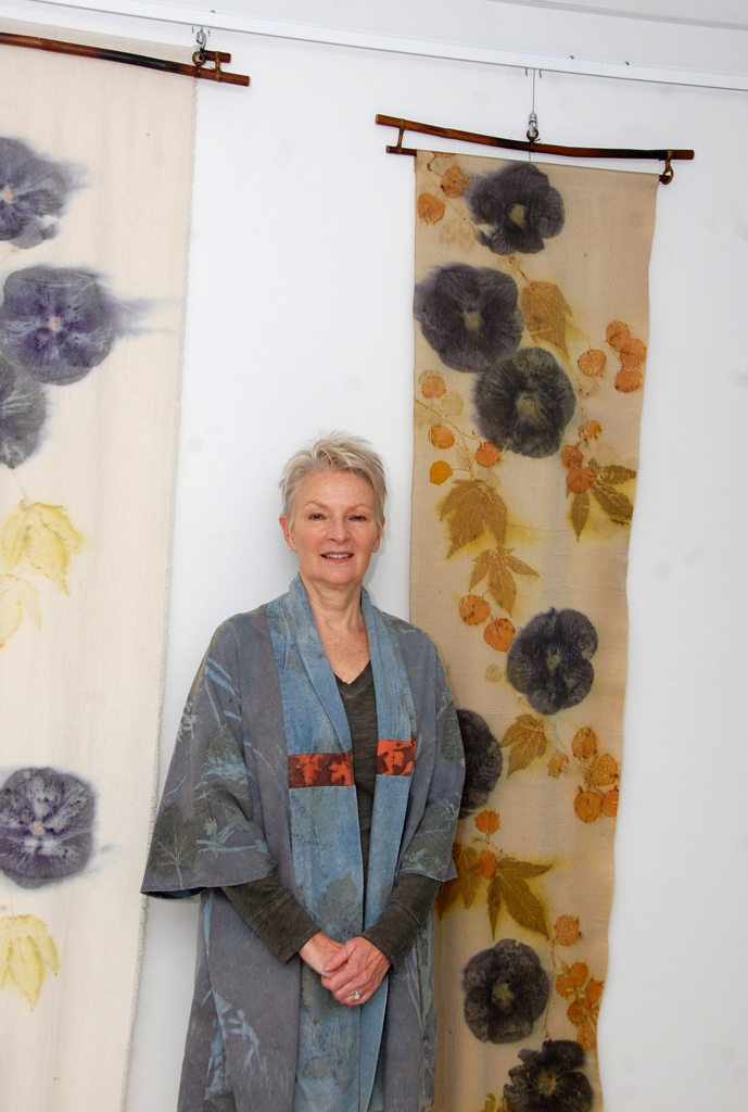 Linda Kollofski at the opening of the World of Threads Festival 2018.