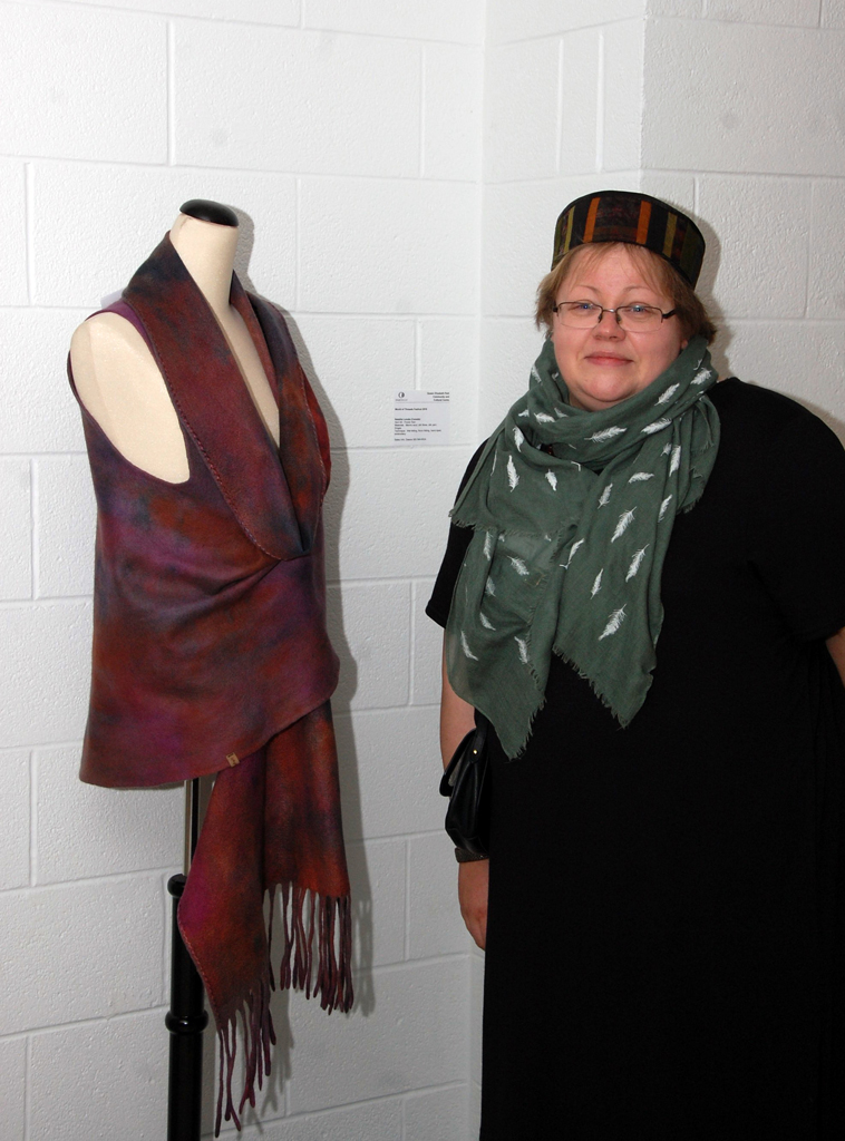 Nataliia Lunata at the opening of the World of Threads Festival 2018.