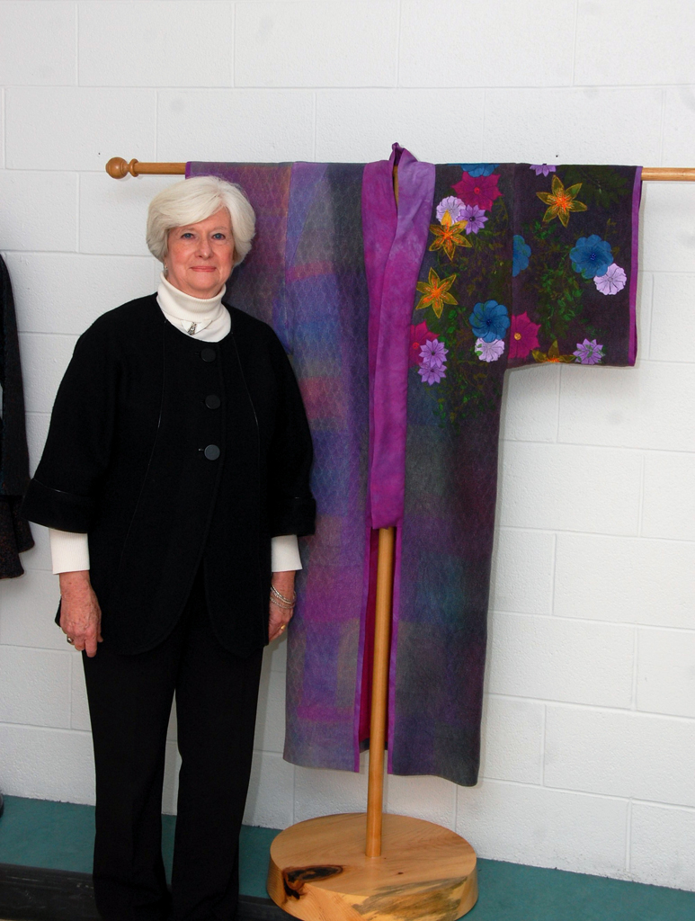 Pat Burns-Wendland at the opening of the World of Threads Festival 2018.