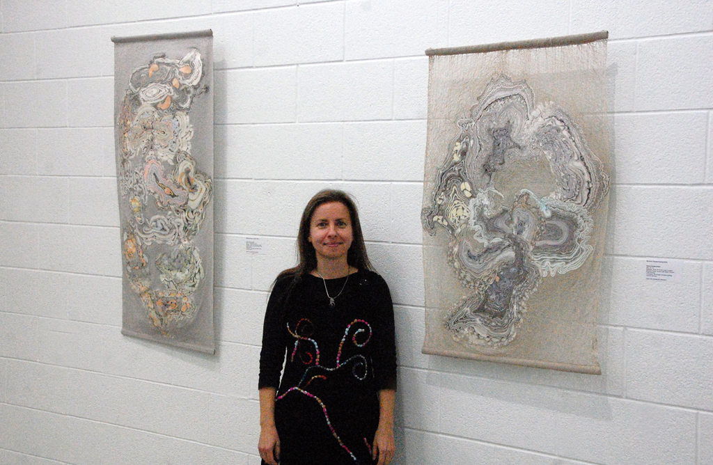 Szilvia Revesz at the opening of World of Threads Festival 2018.