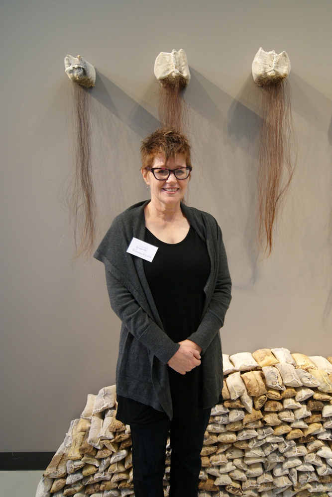 Cindi Gaudette at the World of Threads Festival  2016 opening.