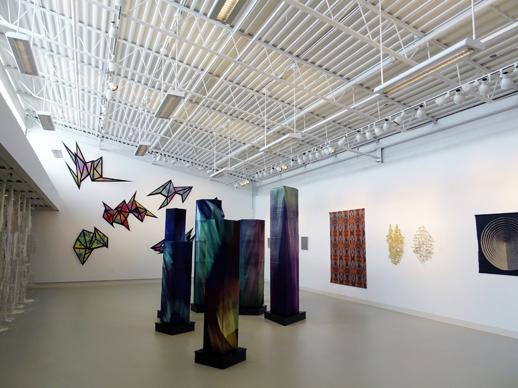 Installation view: Cosmic Geometry exhibition, World of Threads Festival 2016.