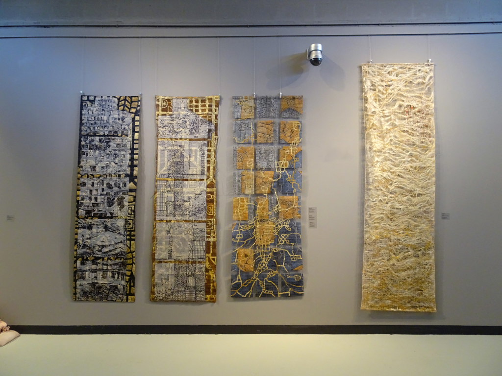 L to R: At Home in the City, No Home in the City, Constructive Deconstruction, City Scape.