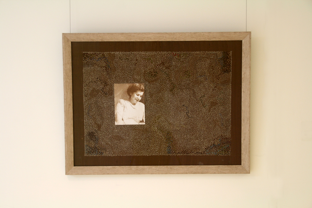 Homage to Mary Safianoff, (tribute to my grandmother), 2016, hand stitched.