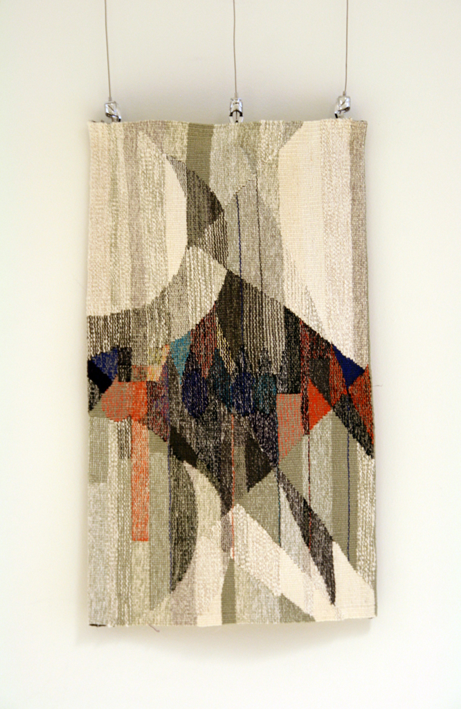 Ippikin, Ippikin, 2014, 57H x 33W x 0.2D, cotton/linen warp, mixed weft including: cotton, linen, wool, technique: haute-lisse woven tapestry.