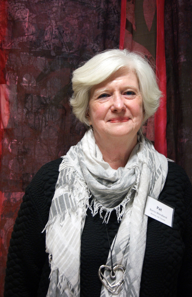 Pat Burns-Wendland at the World of Threads Festival 2016 opening.