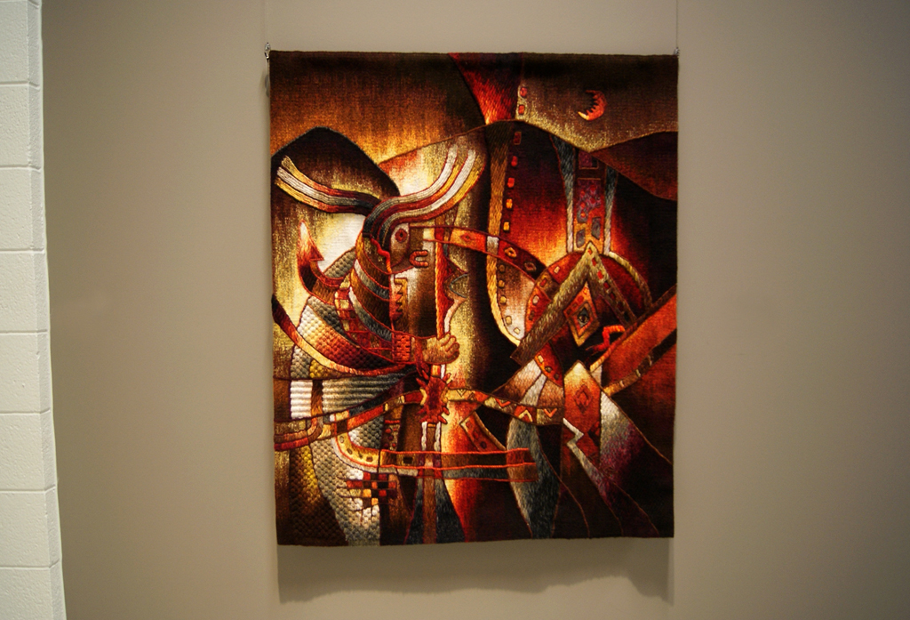 Hallazgo intimo, 2011, 120 H x 100 W x 1 cm, Alpaca wool, cotton, mixed fibers. Technique: Hand-woven Tapestry.