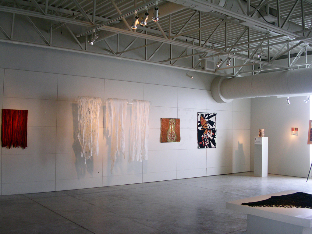 Installation view: Common Thread exhibition, World of Threads Festival 2007.