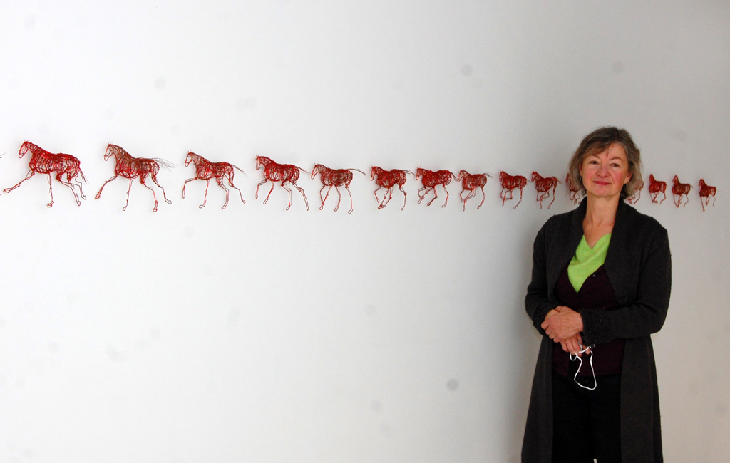 Anna Lefsrud at World of Threads Festival 2018 opening.