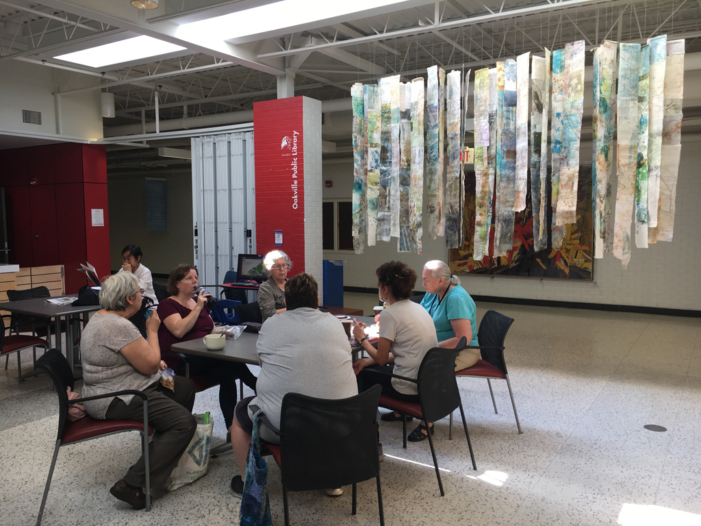 Having completed hanging the Cas Holmes installation, it's time to take a little break.