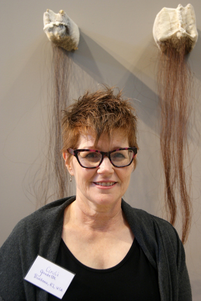 Cindi Gaudette at the World of Threads Festival  2016 opening.