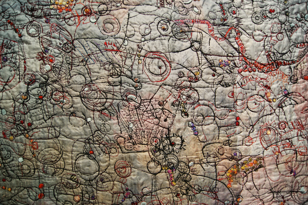 Transverbal series, detail, Anna Torma, Material Connections exhibition, World of Threads Festival 2012.