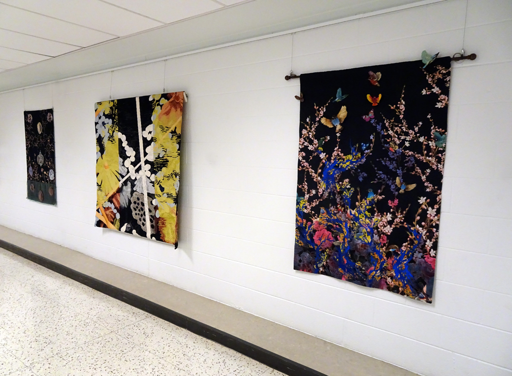 Installation view: Botanical Realm exhibition, World of Threads Festival 2018.