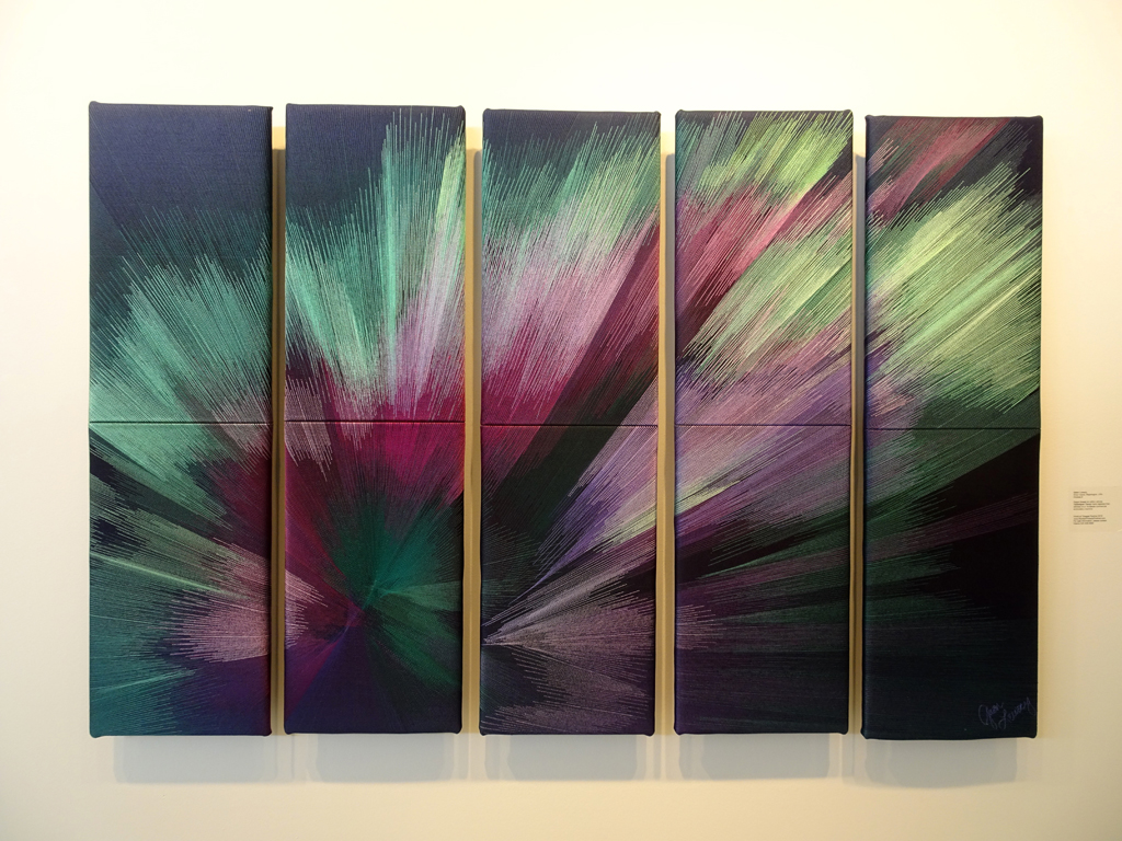 Gwen Lowery, Corona II, Cosmic Geometry exhibition, World of Threads Festival 2016.