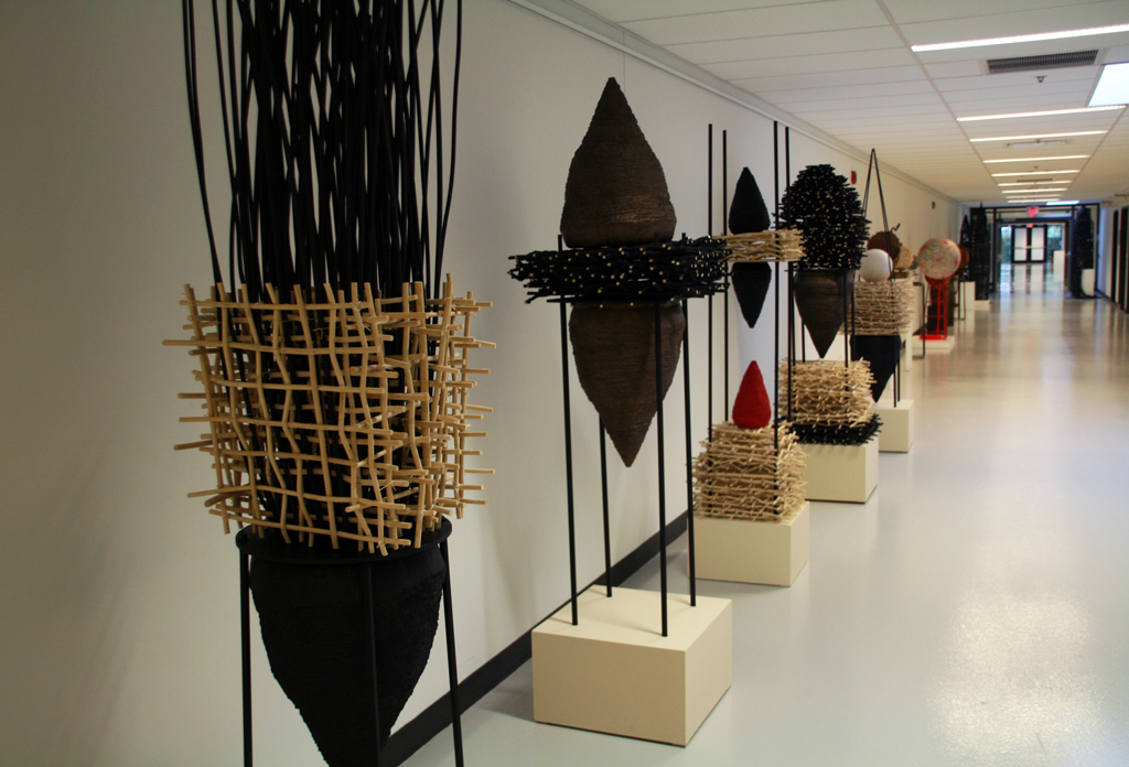 Installation view: Fibre 3D exhibition, World of Threads Festival 2018.