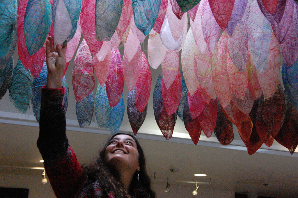 Hana P Rotchild at the opening of the World of Threads Festival 2018.