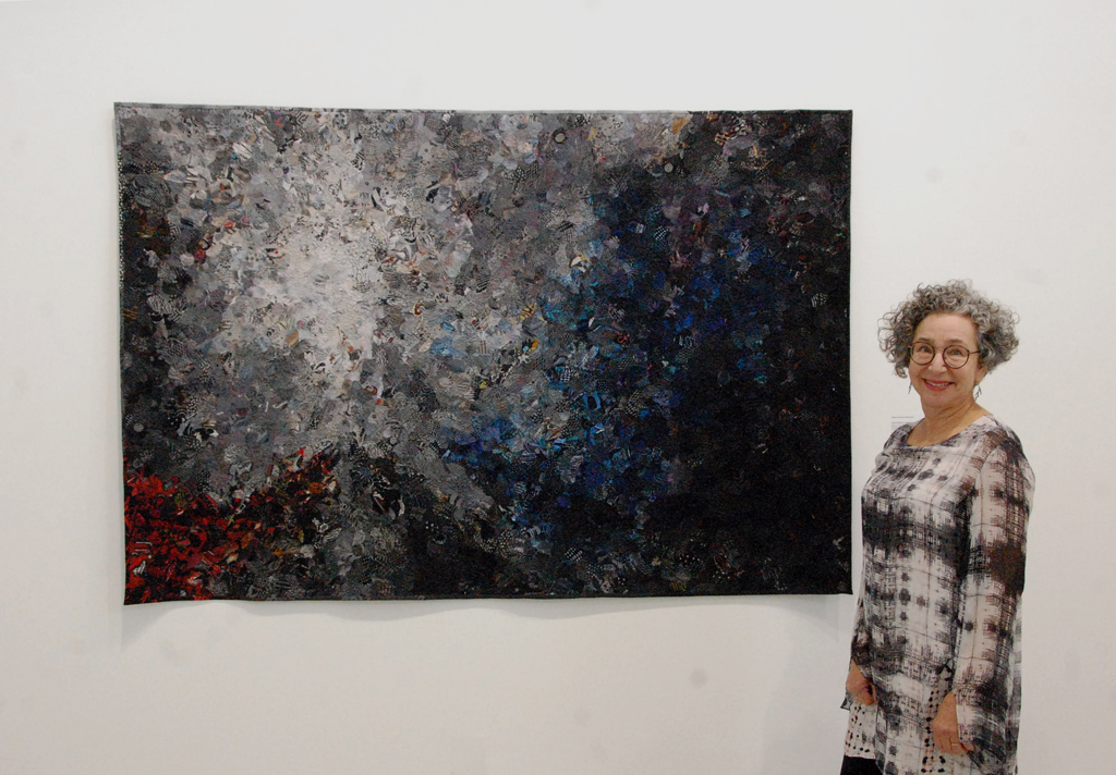 Helena Scheffer at the opening of World of Threads Festival 2018.