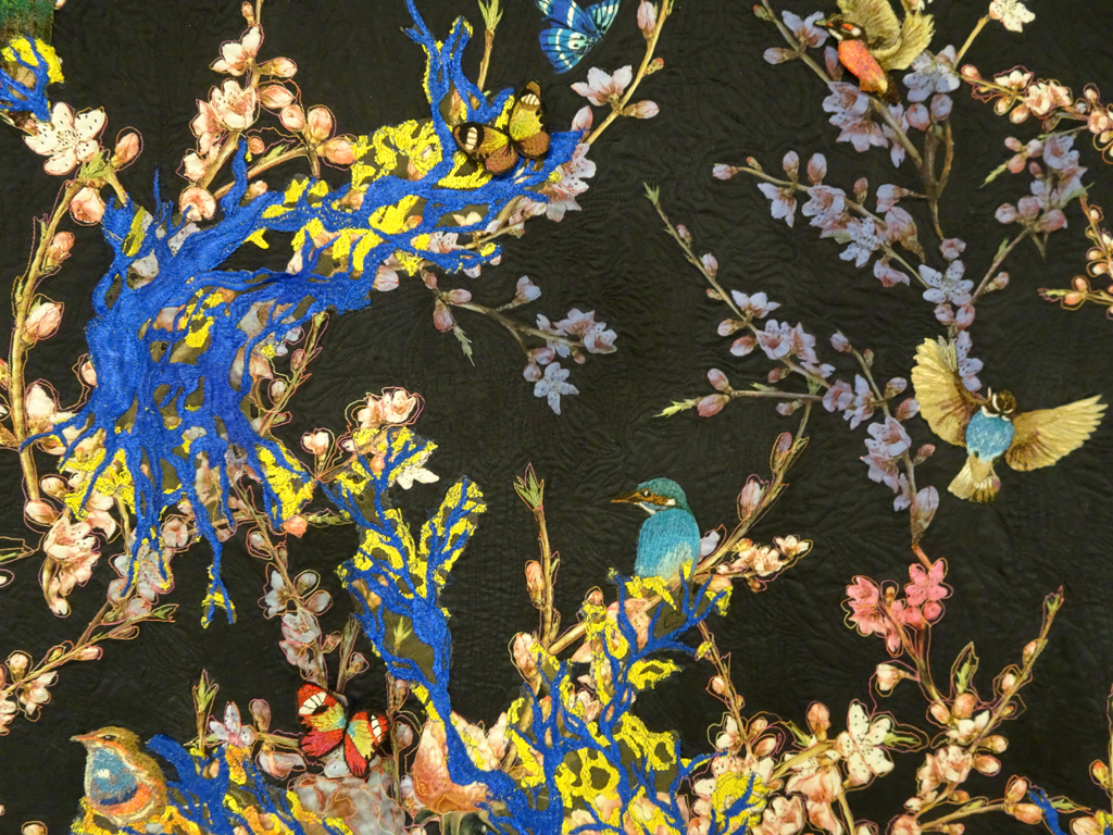 In Search of Eden, detail, Leisa Rich, Botanical Realm, World of Threads Festival 2018.