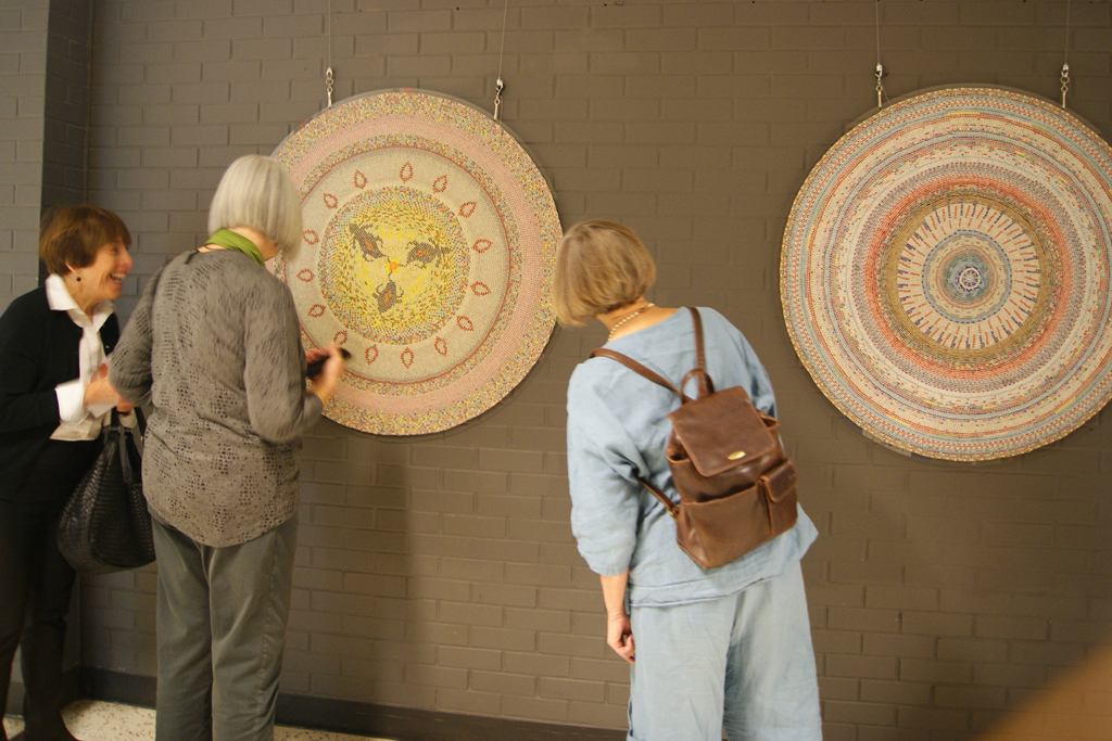 Guilded tour of the World of Threads Festival 2018. Photo: Dawne Rudman.