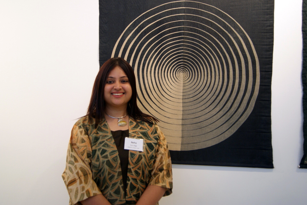 Artist: Neha Puri Dhir at the opening of the World of Threads Festival 2016.