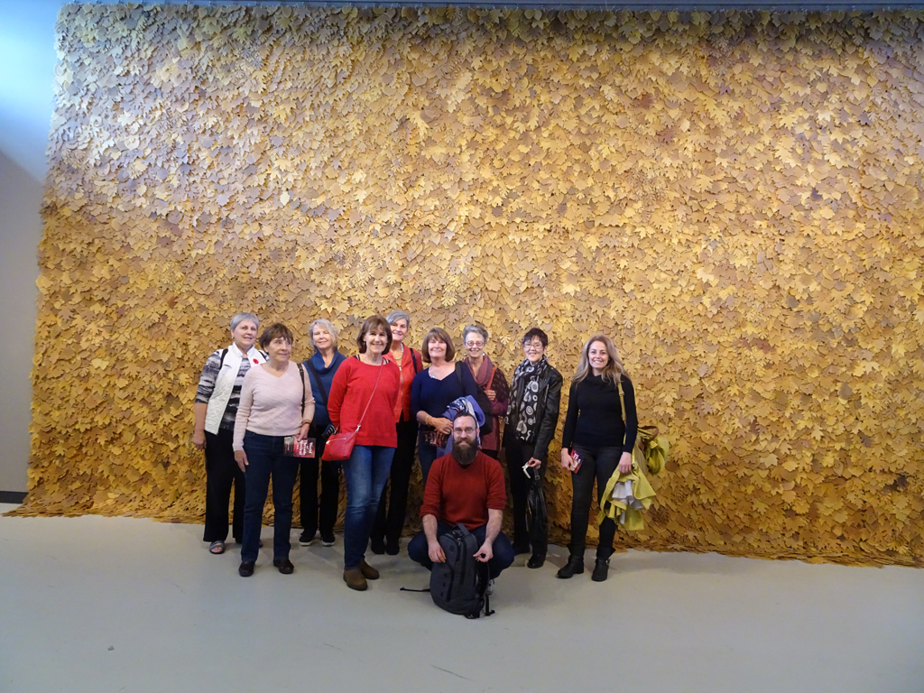 Visitors on special organized tour by Festival Curator, Gareth Bate.