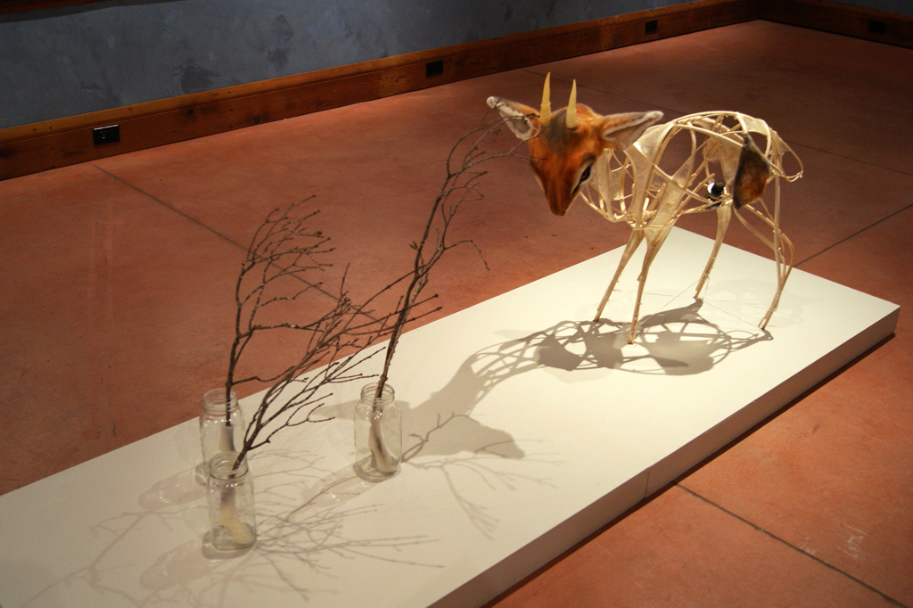 Emily Jan, Dikdik Ghost Dikdik, De rerum natura exhibition, World of Threads Festival 2012.