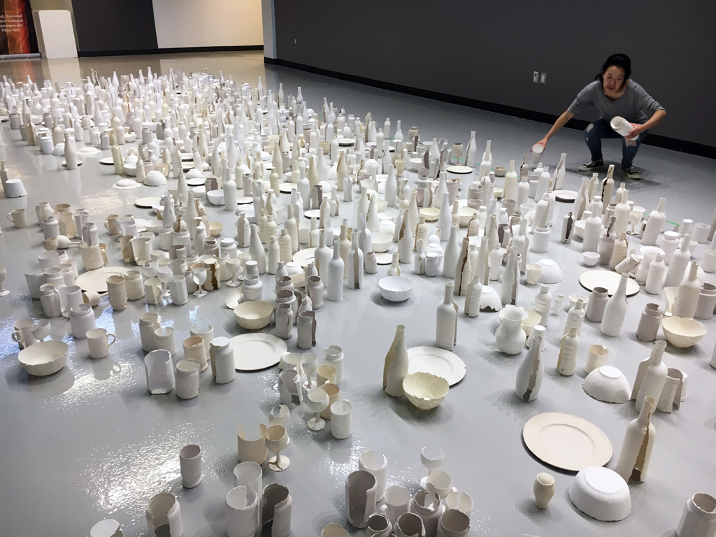 Sun Young Kang, more pieces are added.