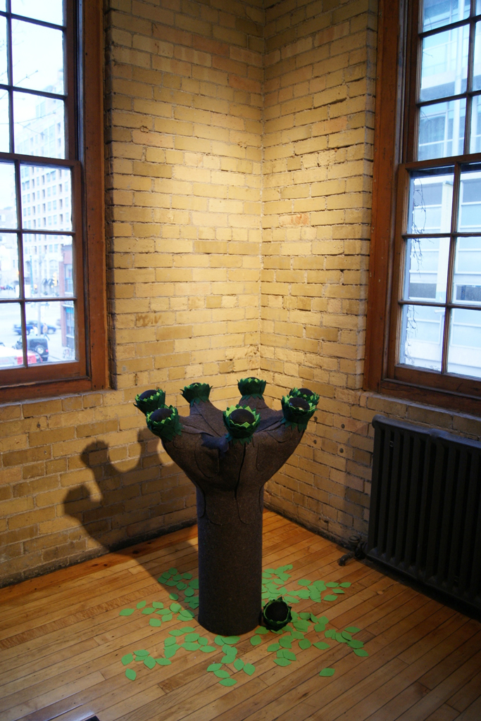 Cycles of Life. This section is on the floor above; looking like the tree has grown through the ceiling below.