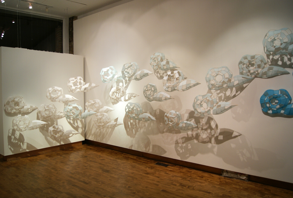 Cloudscape, Xiaojing Yan, Material Connections exhibition, World of Threads Festival 2012.